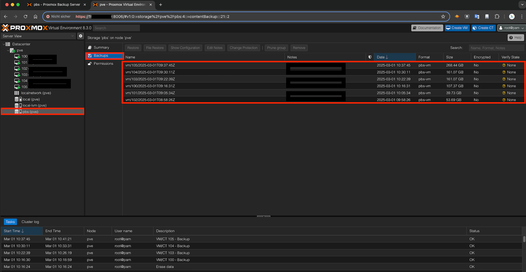 Proxmox Backup Server für Proxmox VE einrichten